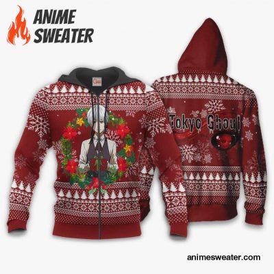 Ken Kaneki Ugly Christmas Sweater Tokyo Ghoul Anime Gift Idea VA11