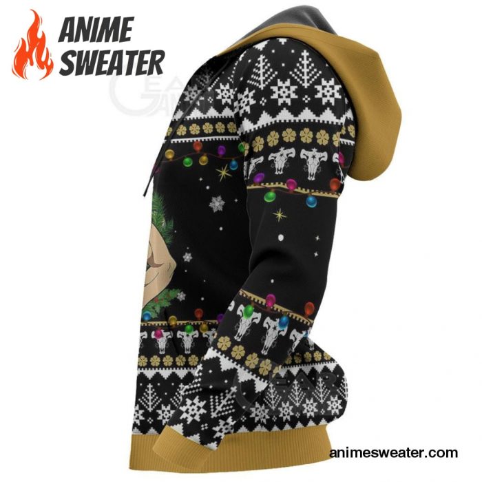 Yami Sukehiro Ugly Christmas Sweater Black Clover Anime Xmas Gift VA11