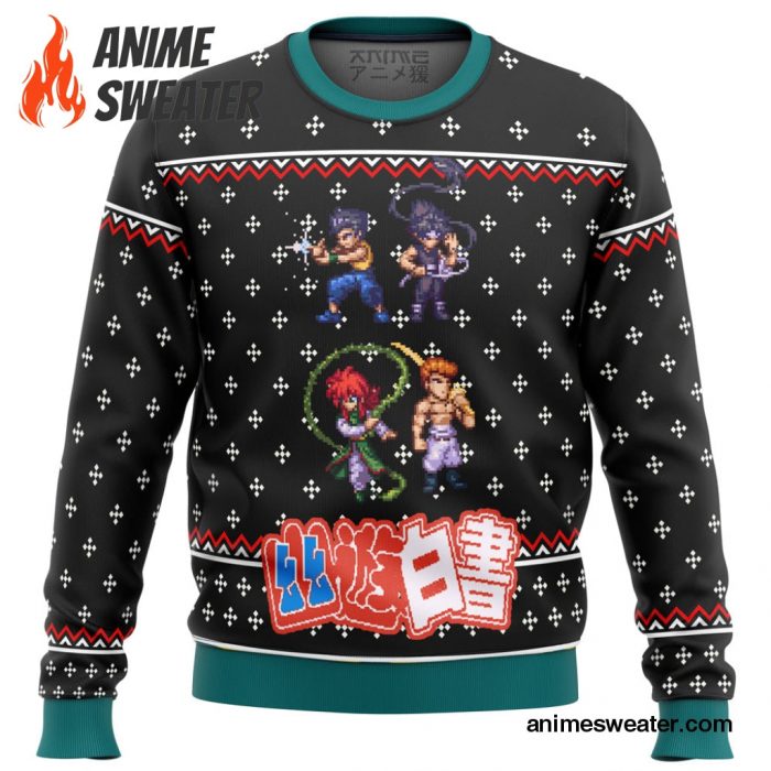 YU YU HAKUSHO Ghost Fighter Sprite Ugly Christmas Sweater