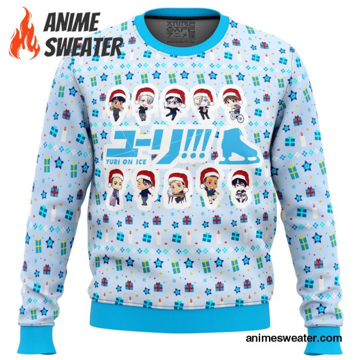 Yuri on Ice Cute Chibi Ugly Christmas Sweater