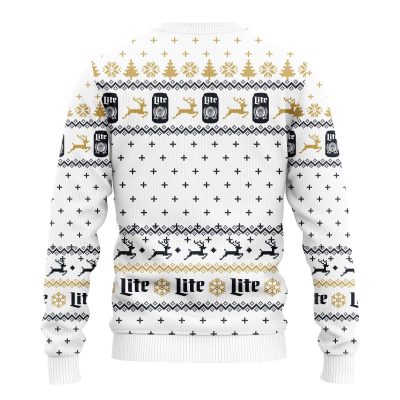 MILLERLITEV5backmc - Anime Ugly Sweater