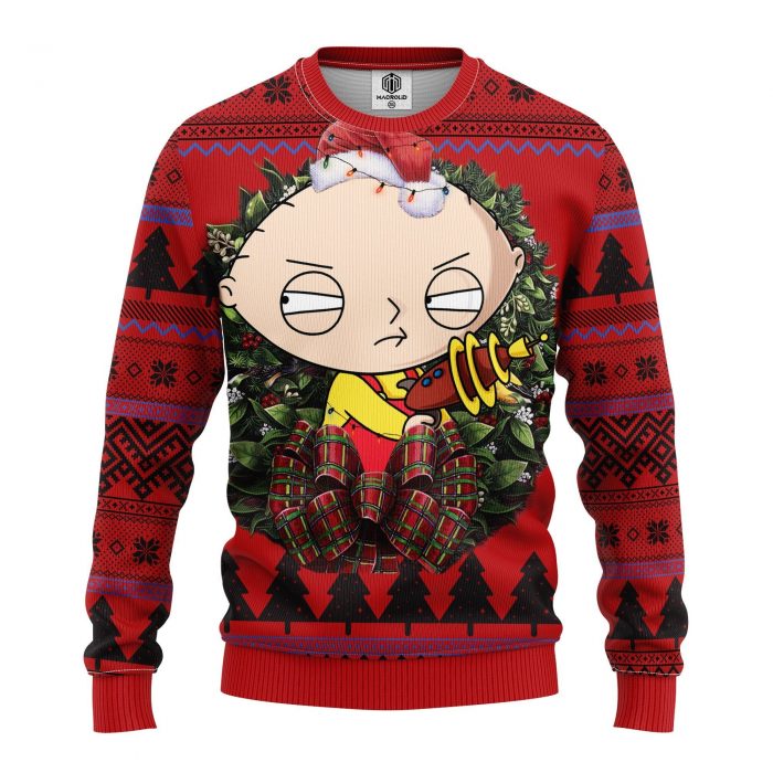 StewieGriffinPeterGriffinEricCartmannoelfrontmc - Anime Ugly Sweater