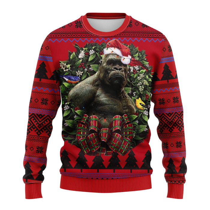 WesterngorillaKingKongGodzillanoelfront - Anime Ugly Sweater