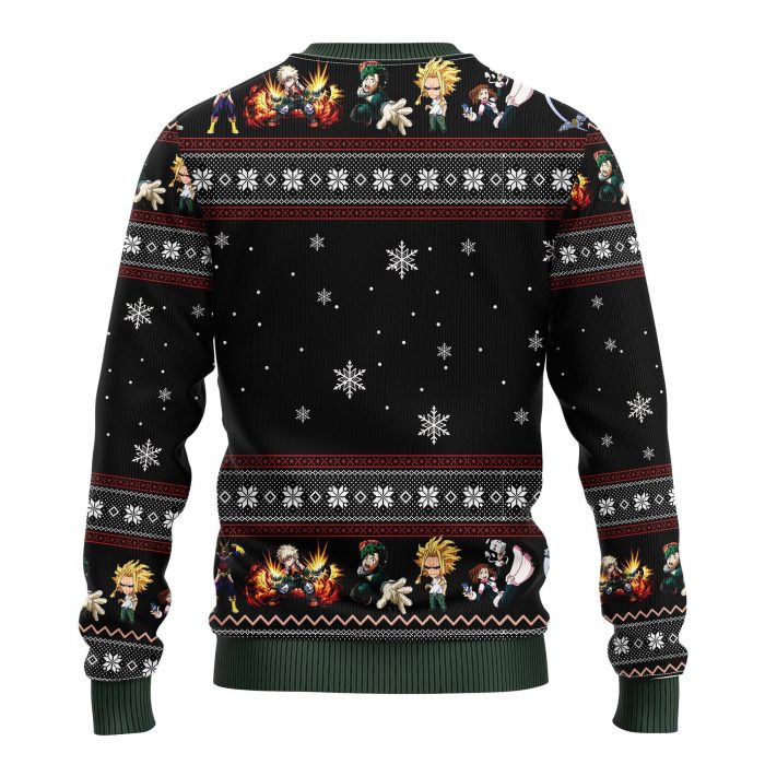 backMyHeroAcademiamkup - Anime Ugly Sweater