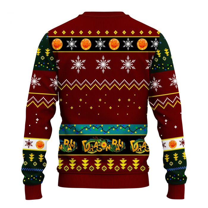 dragonball back - Anime Ugly Sweater