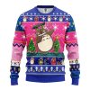 fontTotoroRangSunChristmasmkup - Anime Ugly Sweater