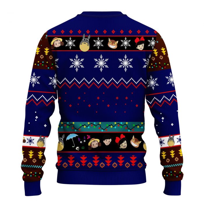 ghibli back - Anime Ugly Sweater