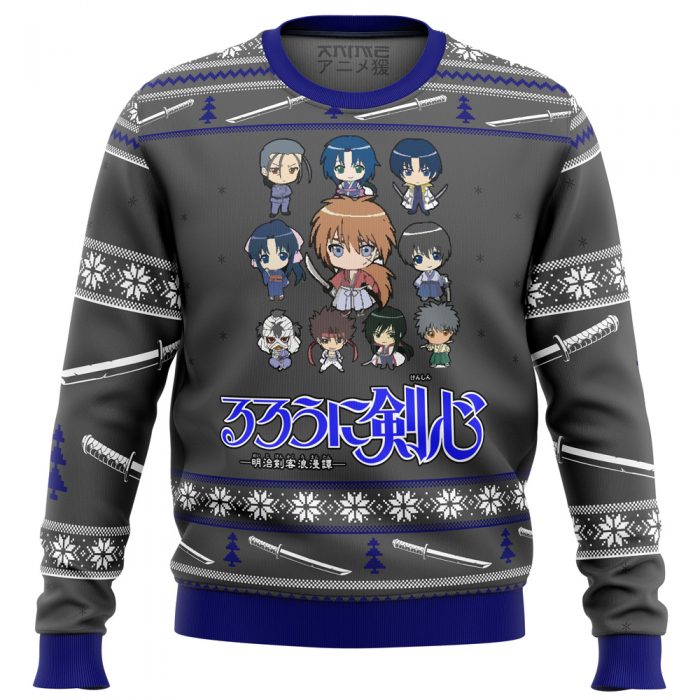 35618 men sweatshirt front 55 - Anime Ugly Sweater