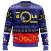 5 Gold Rings STH PC Ugly Christmas Sweater front mockup - Anime Ugly Sweater