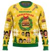 A Juicy Delicious Christmas Bobs Burgers PC Ugly Christmas Sweater front mockup - Anime Ugly Sweater