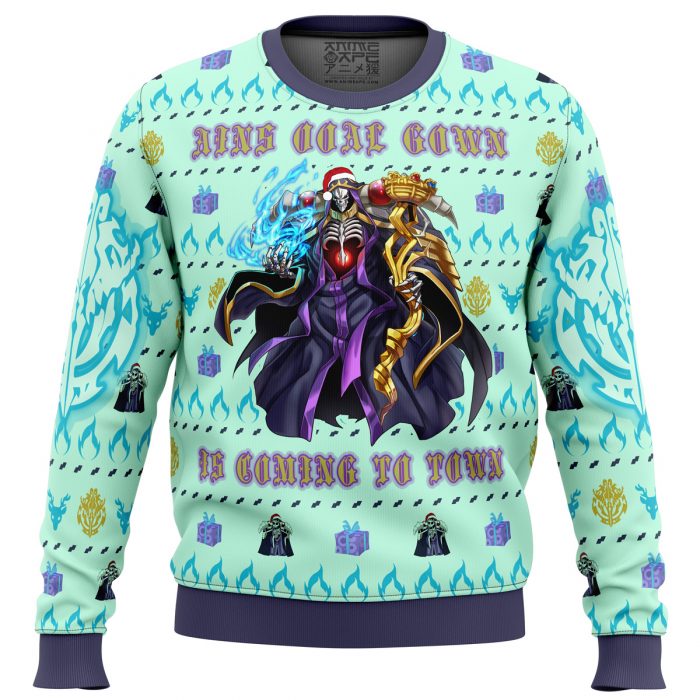 Ainz Ooal Gown Overlord men sweatshirt FRONT mockup - Anime Ugly Sweater