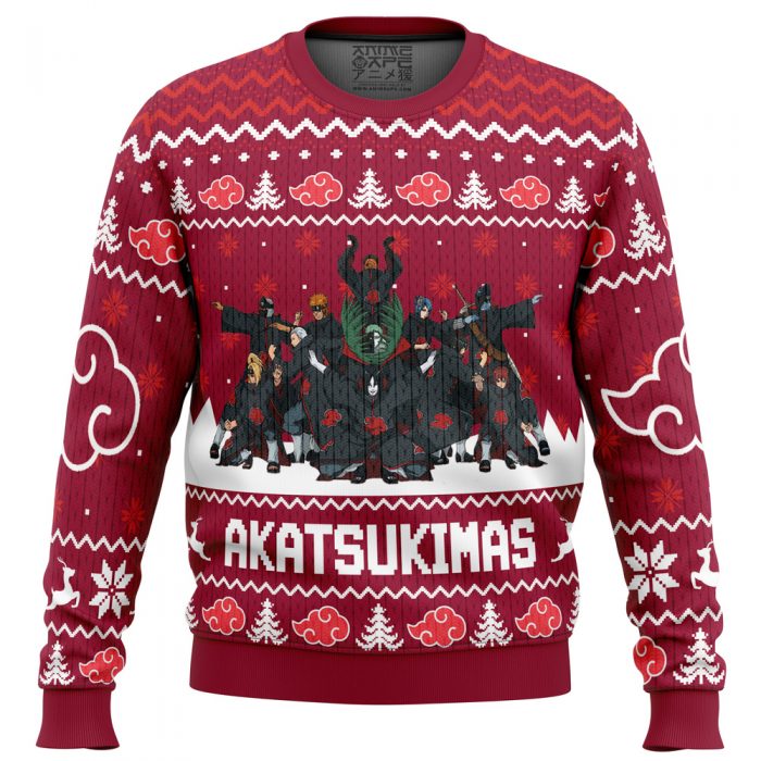 Akatsukimas Akatsuki men sweatshirt FRONT mockup - Anime Ugly Sweater