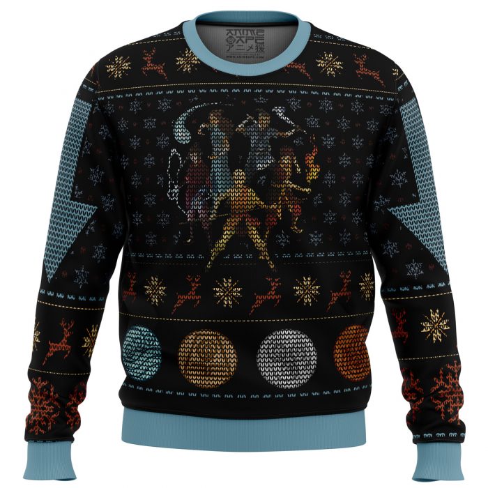 Avatar The Last Airbender men sweatshirt FRONT mockup - Anime Ugly Sweater