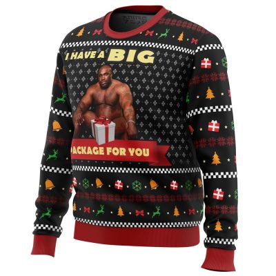 Big Package Memes Barry Wood men sweatshirt SIDE FRONT mockup - Anime Ugly Sweater