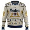 Cerveza Modelo men sweatshirt FRONT mockup - Anime Ugly Sweater