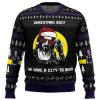 Christmas 2077 CF PC men sweatshirt FRONT mockup - Anime Ugly Sweater