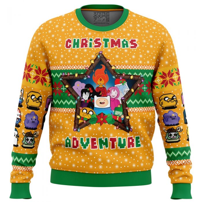 Christmas Adventure AT PC Ugly Christmas Sweater front mockup - Anime Ugly Sweater