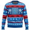 Christmas Battleship BG PC Ugly Christmas Sweater front mockup - Anime Ugly Sweater