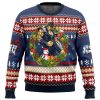 Christmas Kenshiro Fist of The North Star men sweatshirt FRONT mockup - Anime Ugly Sweater