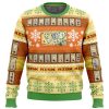 Christmas Risk BG PC Ugly Christmas Sweater front mockup - Anime Ugly Sweater