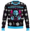 Christmas with the Boogeyman PC men sweatshirt FRONT mockup - Anime Ugly Sweater