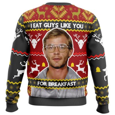 Dahmer Sweater back - Anime Ugly Sweater