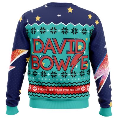 David Bowie Sweater back - Anime Ugly Sweater