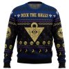 Deck the Halls Yugioh men sweatshirt FRONT mockup - Anime Ugly Sweater