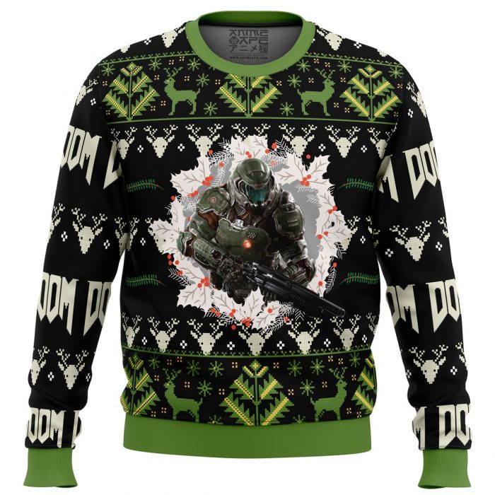 Doom Sweater front 1 - Anime Ugly Sweater