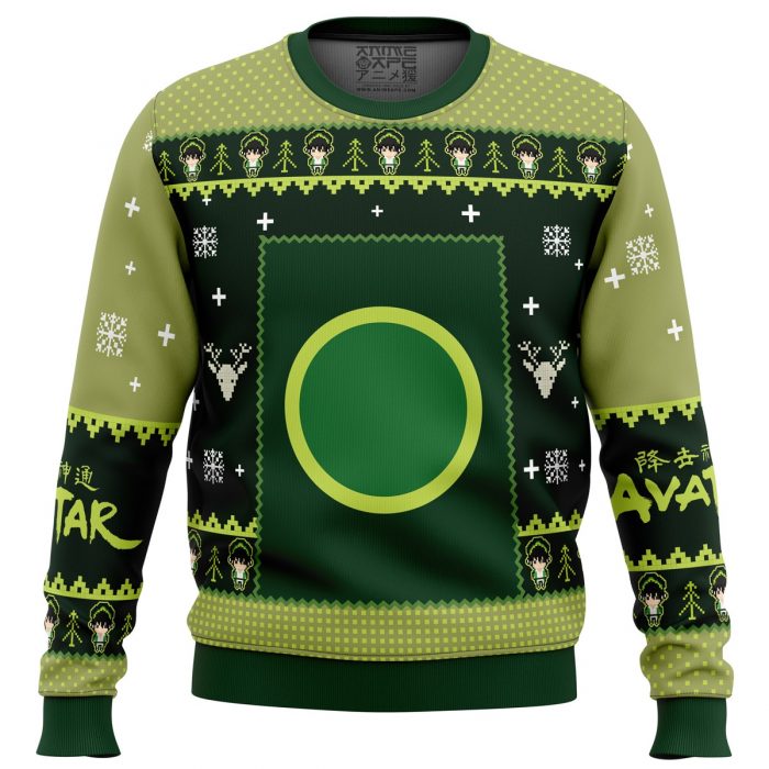 Earthbenders Sweater front - Anime Ugly Sweater