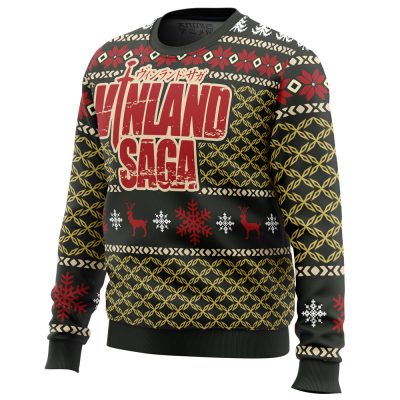 Epic Christmas Vinland Saga men sweatshirt SIDE FRONT mockup - Anime Ugly Sweater