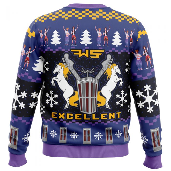 Excellent Bill and Ted PC men sweatshirt BACK mockup - Anime Ugly Sweater