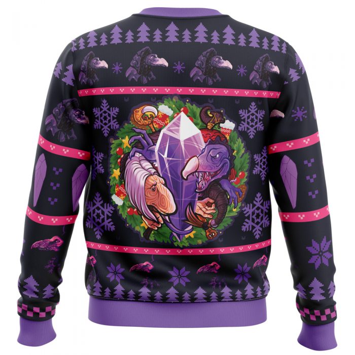 Fantasy Puppet Christmas DC PC men sweatshirt BACK mockup - Anime Ugly Sweater