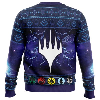 Game Magic The Gathering Ugly Christmas Sweater BACK mockup - Anime Ugly Sweater