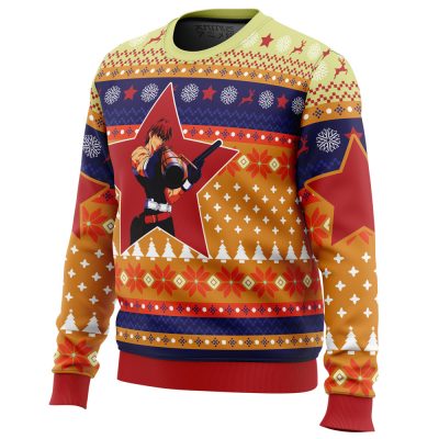 Gene Starwind Outlaw Star men sweatshirt SIDE FRONT mockup - Anime Ugly Sweater