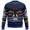 Get Back in Time For Christma BTTF PC Ugly Christmas Sweater front mockup - Anime Ugly Sweater