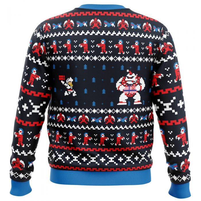 Ghosts n Goblins n Christmas PC Ugly Christmas Sweater back mockup - Anime Ugly Sweater