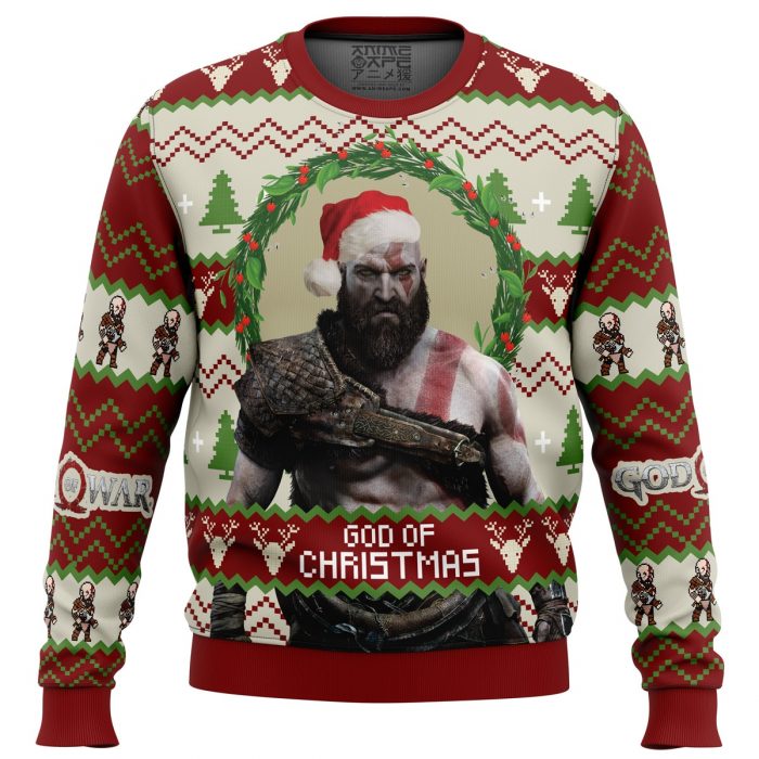 God of War Sweater front - Anime Ugly Sweater