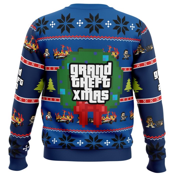 Gta Sweater back - Anime Ugly Sweater