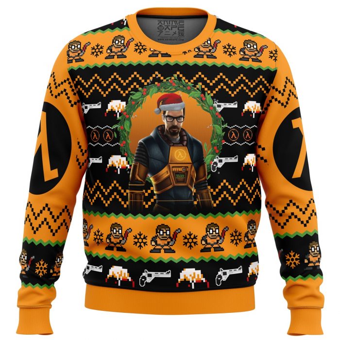 Half life Sweater front - Anime Ugly Sweater