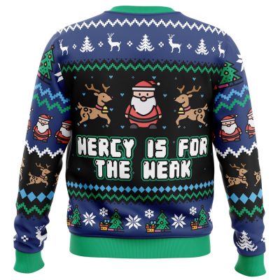 Holiday Sweater PC Ugly Christmas Sweater back mockup - Anime Ugly Sweater