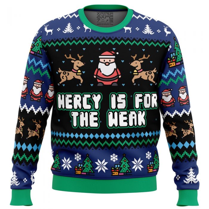 Holiday Sweater PC Ugly Christmas Sweater front mockup - Anime Ugly Sweater