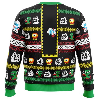 I Dig Christmas Dig Dug PC Ugly Christmas Sweater back mockup - Anime Ugly Sweater