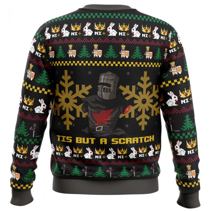 Ill Bite Ya Legs Off MP PC Ugly Christmas Sweater back mockup - Anime Ugly Sweater