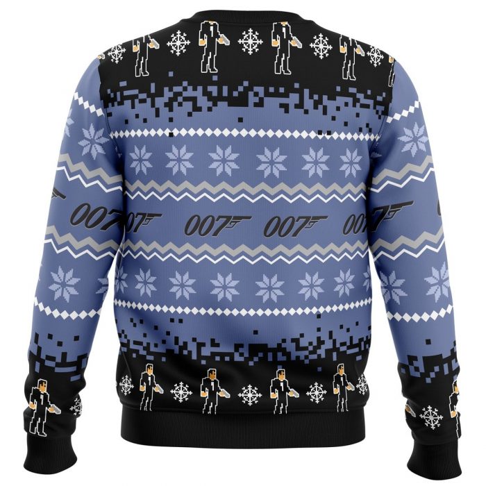 James Bond Sweater back - Anime Ugly Sweater