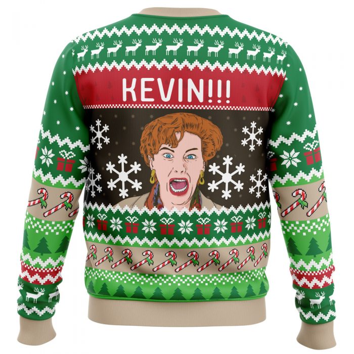 Kevin Home Alone PC men sweatshirt BACK mockup - Anime Ugly Sweater