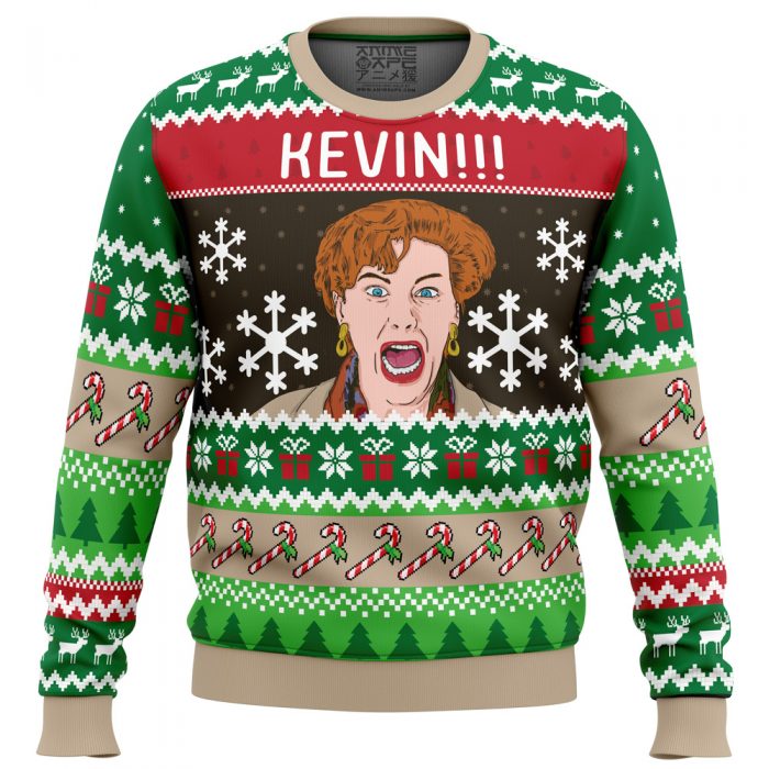 Kevin Home Alone PC men sweatshirt FRONT mockup - Anime Ugly Sweater