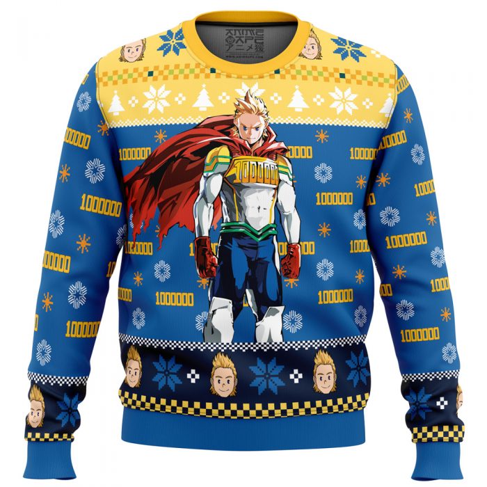 Lemillion Christmas My Hero Academia men sweatshirt FRONT mockup - Anime Ugly Sweater