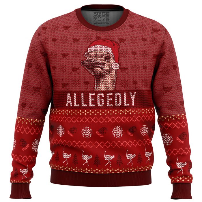 Letterkenny Allegedly men sweatshirt FRONT mockup - Anime Ugly Sweater