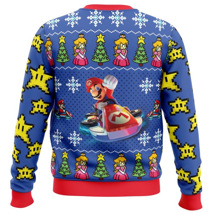 Mario Kart Sweater back - Anime Ugly Sweater